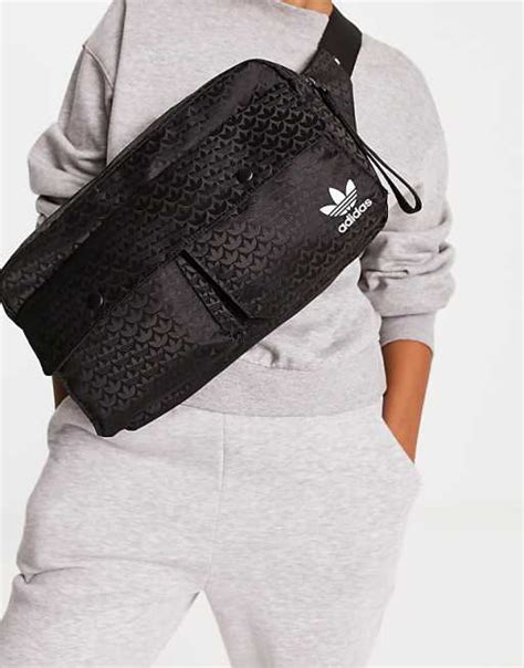 adidas Originals trefoil crossbody bag in black 